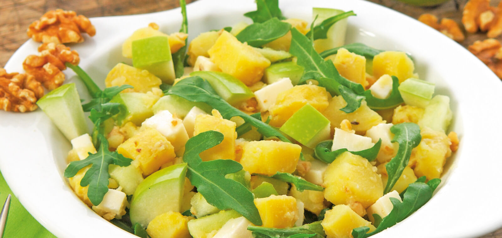 Kartoffelsalat mit Rucola und Apfel – Gaus Lütje GbR